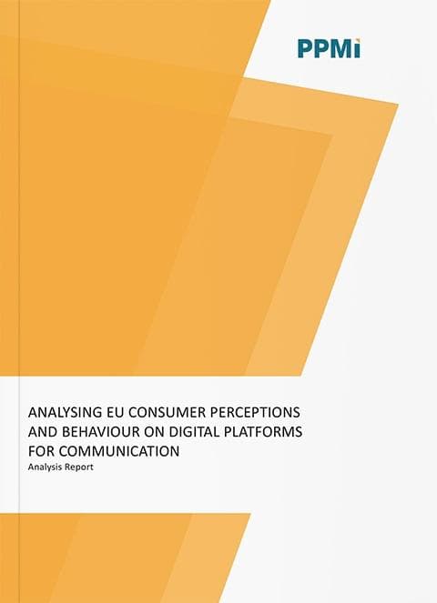 Analysing EU consumer perceptions and behaviour on digital platforms for communication. Analysis report.