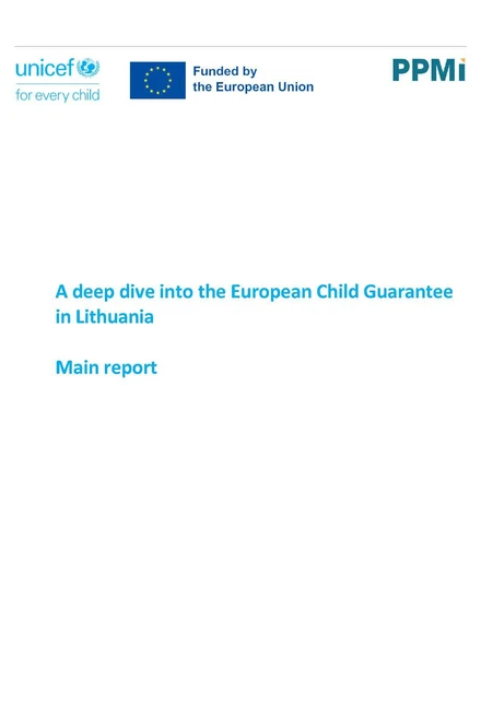 Deep Dive into the European Child Guarantee – Lithuania